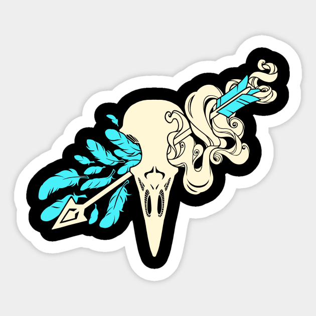 smoke and feathers 3 Sticker by Alienfirst